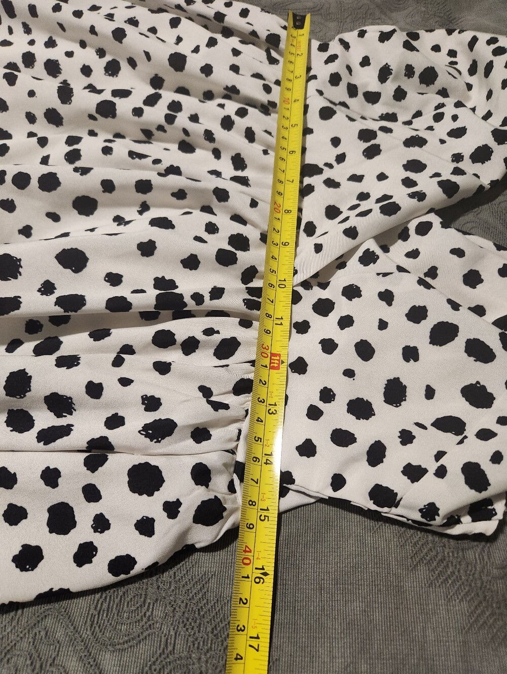 Davi & Dani White and Black Spotted Tie-Shoulder Midi Dress — Classic Summer - Picture 9 of 12